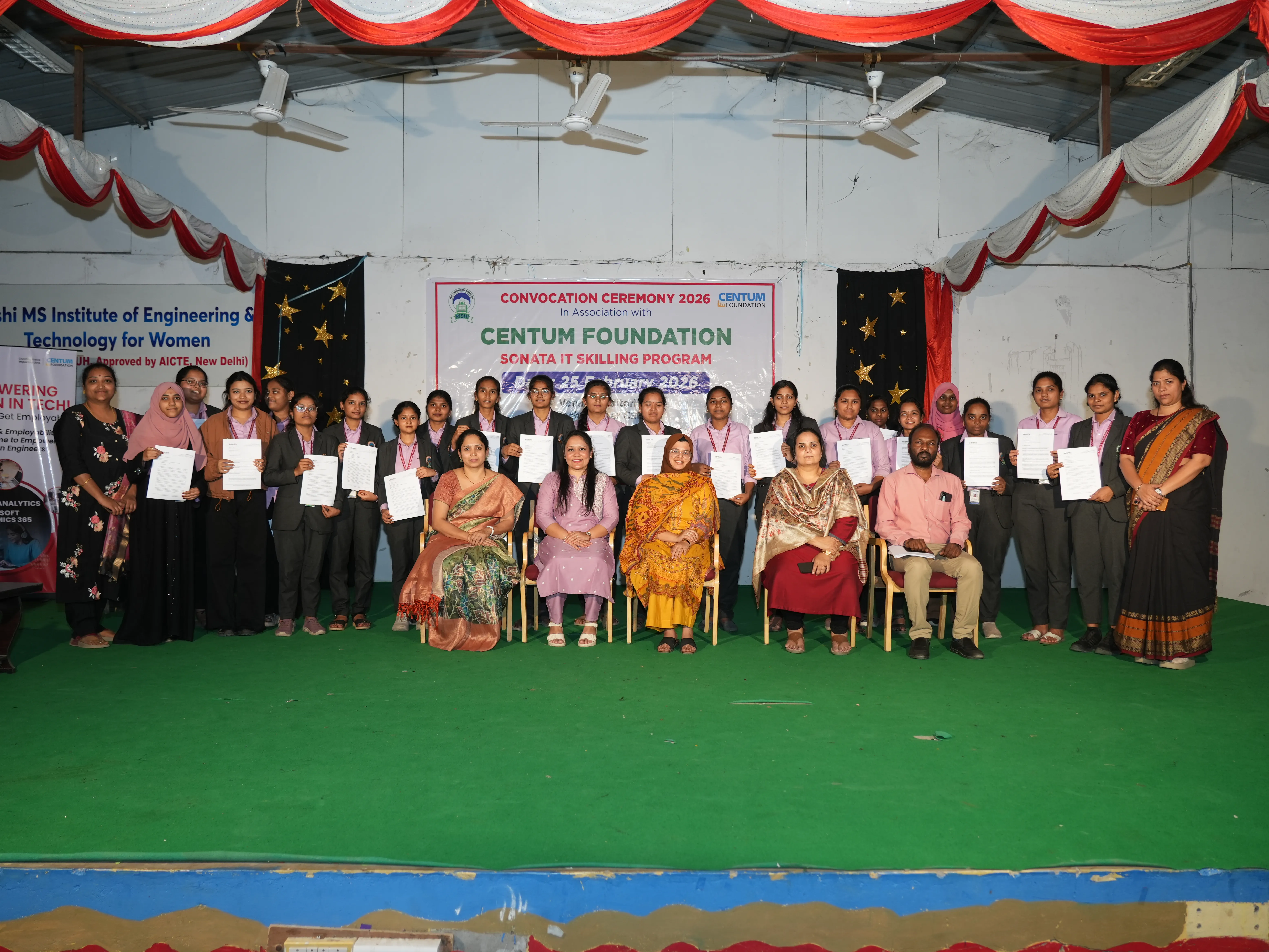 Convocation Ceremony of Sonata CSR through Centrum foundation for 4 th year students - RITW
